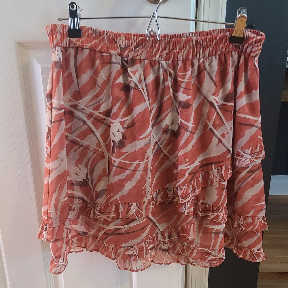 AllSaints Tulia Kazuno tiered mini skirt